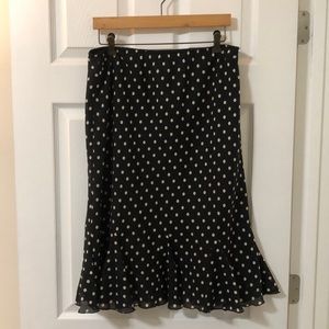 Worthington polka dot Flare Skirt
